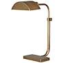 Robert Abbey Koleman 23 1/4" Adjustable Aged Natural Brass Desk Lamp