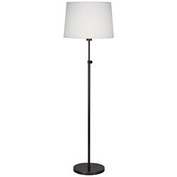 Robert Abbey Koleman Adjustable Height Deep Patina Bronze Club Floor Lamp