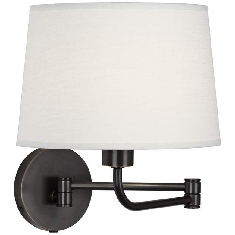 Image 2 Robert Abbey Koleman Bronze Finish Plug-In Swing Arm Lamp