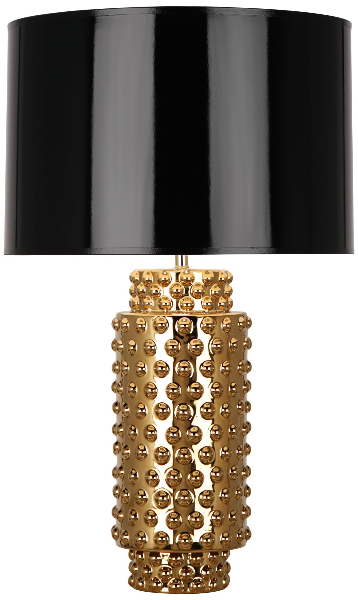 large black and gold table lamp