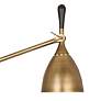 Robert Abbey Ledger Adjustable Height Boom Arm Warm Brass Metal Floor Lamp