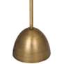 Robert Abbey Ledger Adjustable Height Boom Arm Warm Brass Metal Floor Lamp