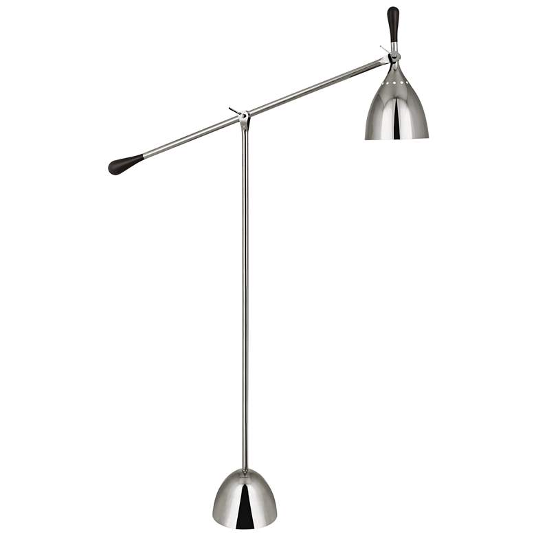 Image 1 Robert Abbey Ledger Polished Nickel Adjustable Floor Lamp