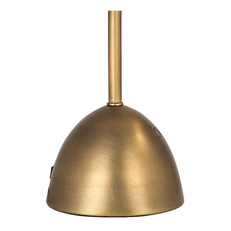 Image 3 Robert Abbey Ledger Warm Brass Metal Desk Lamp with USB Port more views