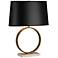 Robert Abbey Logan Aged Brass And Black Table Lamp