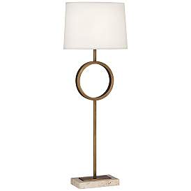 Image1 of Robert Abbey Logan Aged Brass Buffet Lamp