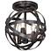 Robert Abbey Lucy 10 1/4"W Deep Patina Bronze Ceiling Light