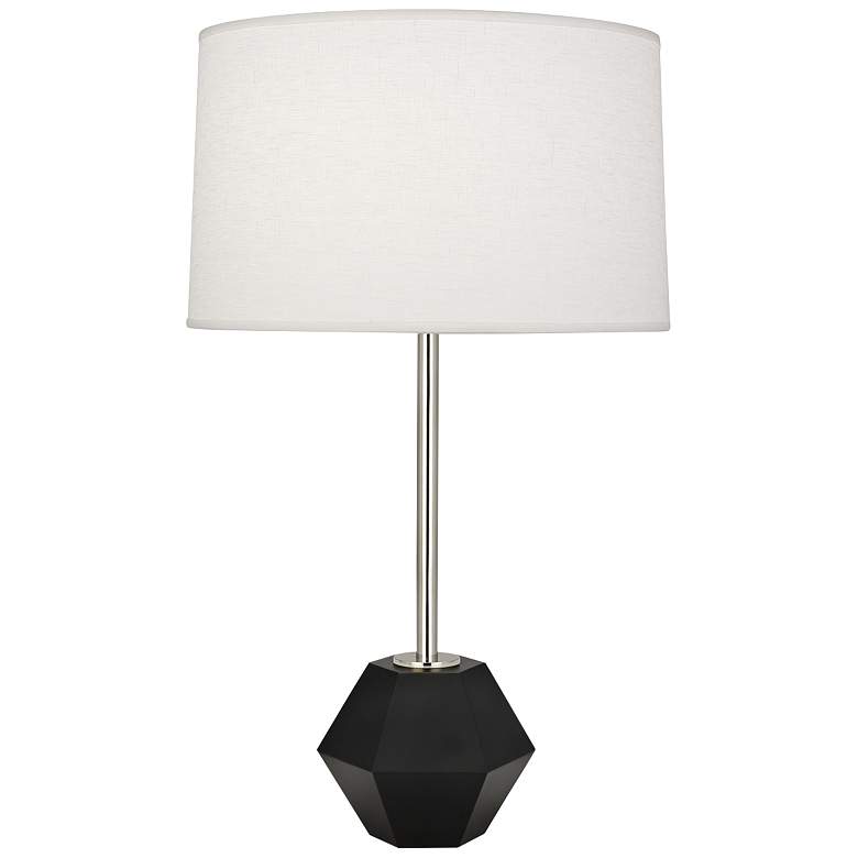 Image 1 Robert Abbey Marcel 27 1/2 inch Modern Nickel and Black Table Lamp
