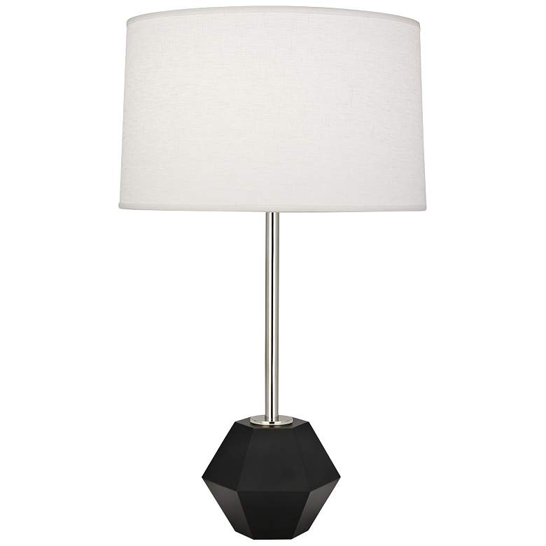 Image 1 Robert Abbey Marcel 27 1/2" Modern Nickel and Black Table Lamp