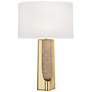 Robert Abbey Margeaux 28" Brass Concave Metal Table Lamp