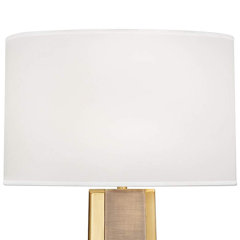 Image 3 Robert Abbey Margeaux 28" Brass Concave Metal Table Lamp more views