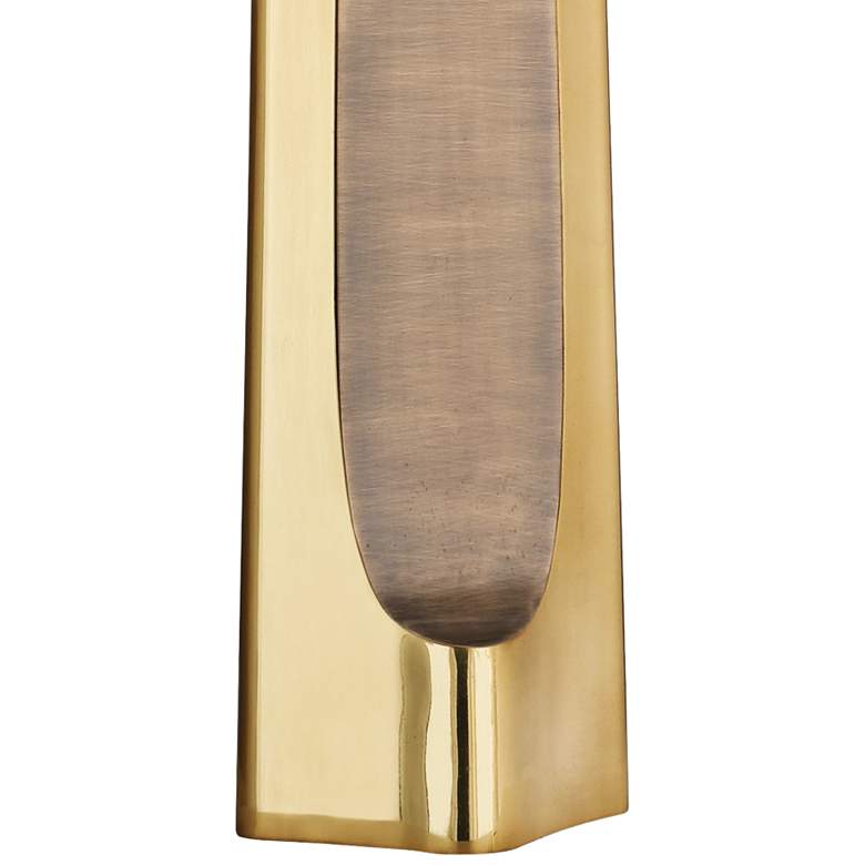 Image 4 Robert Abbey Margeaux 28" Brass Concave Metal Table Lamp more views