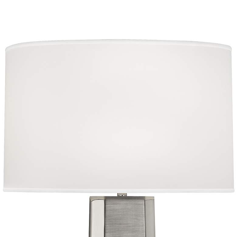 Image 3 Robert Abbey Margeaux 28" Polished Nickel Concave Table Lamp more views