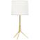 Robert Abbey Martin Modern Brass Tripod Accent Lamp