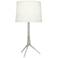 Robert Abbey Martin Polished Nickel Metal Table Lamp
