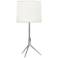 Robert Abbey Martin Polished Nickel Modern Tripod Accent Lamp
