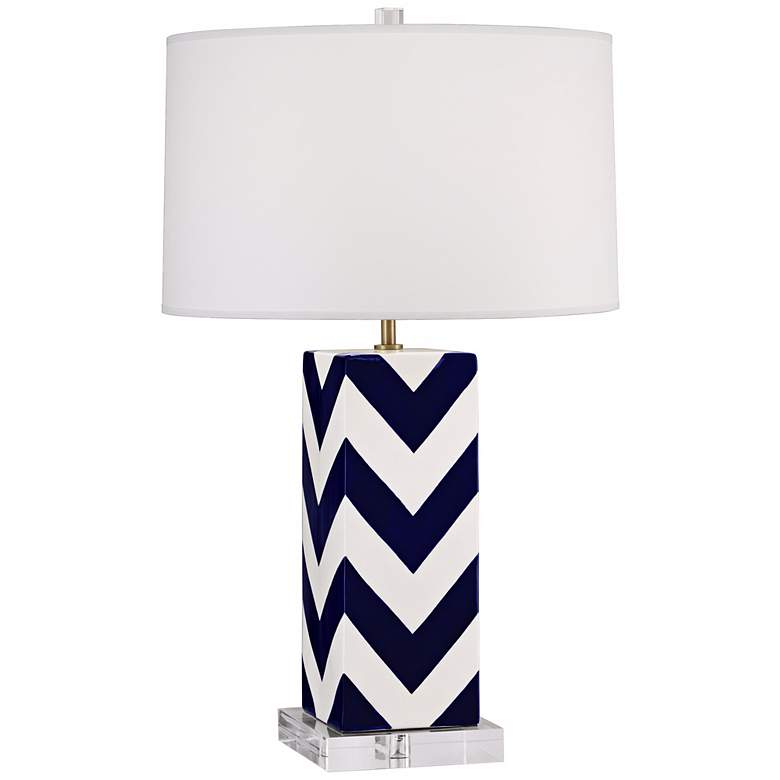 Image 1 Robert Abbey Mary McDonald Santorini Stripes Buffet Lamp