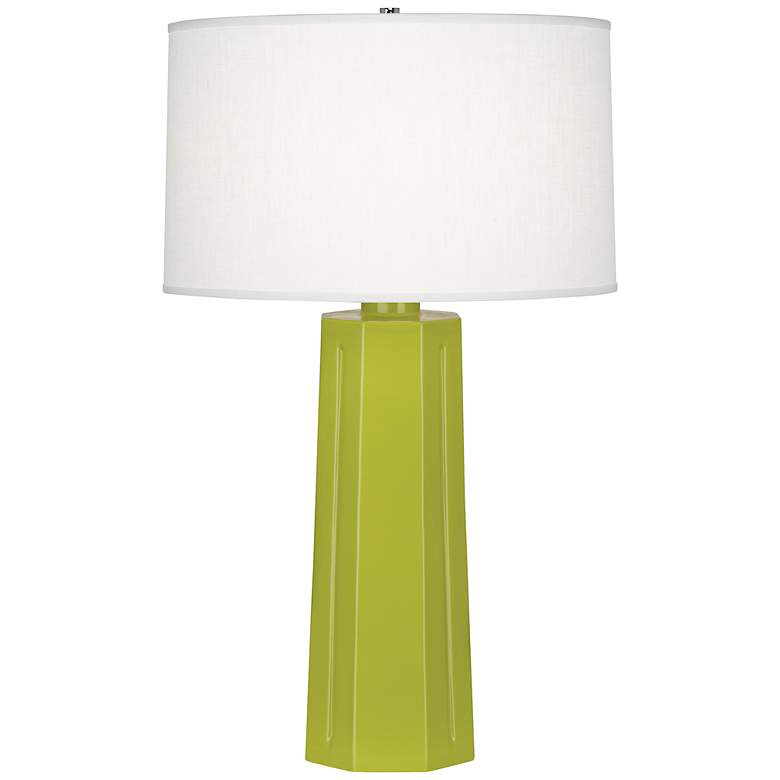 Image 1 Robert Abbey Mason Apple Green 26 inch High Table Lamp