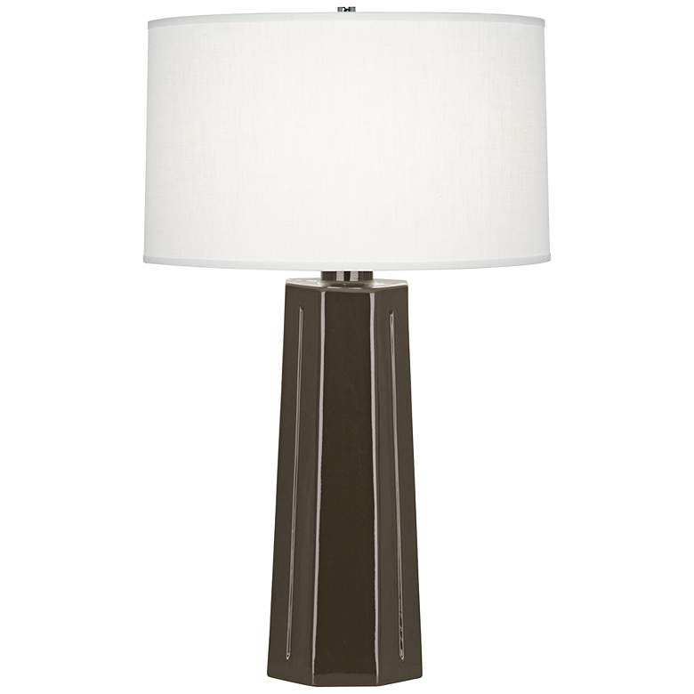 Image 1 Robert Abbey Mason Brown Tea Ceramic Table Lamp