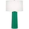 Robert Abbey Mason Glazed Emerald Table Lamp