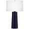 Robert Abbey Mason Midnight Blue Ceramic Table Lamp