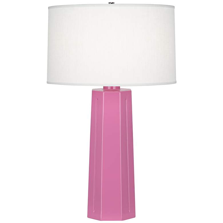 Image 1 Robert Abbey Mason Schiaparelli Pink 26 inch High Table Lamp
