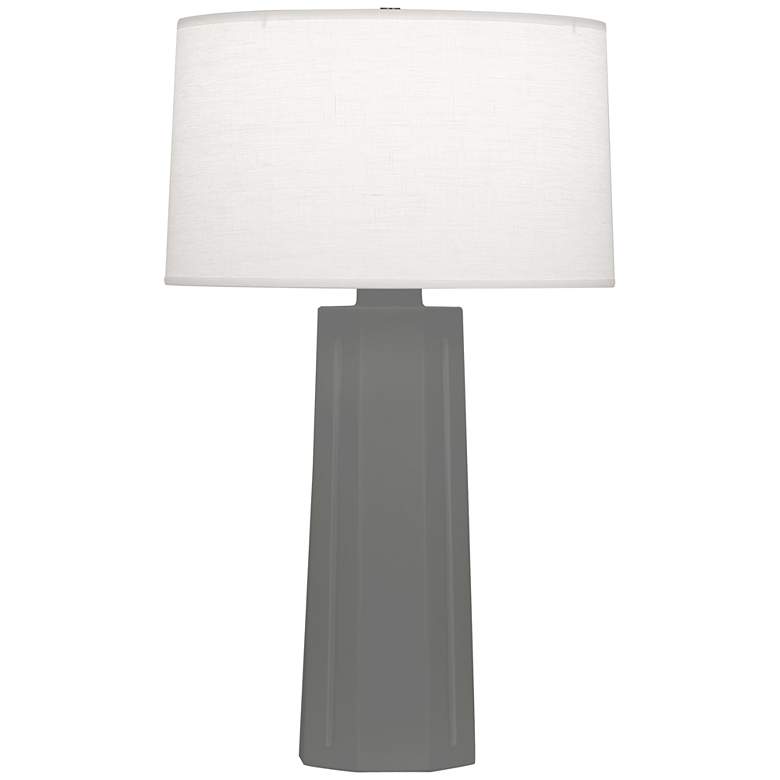 Image 1 Robert Abbey Matte Ash Mason Table Lamp