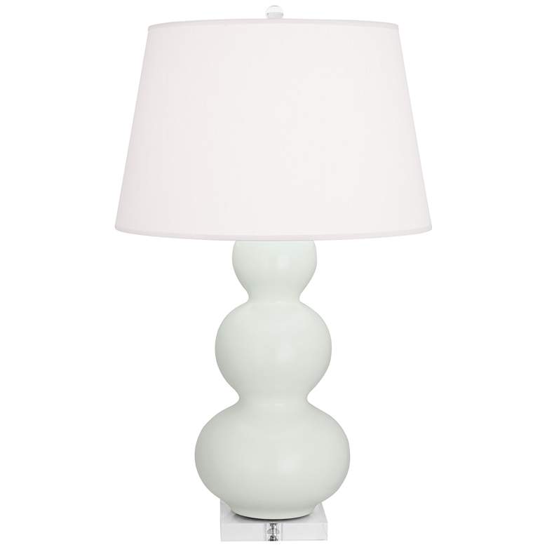 Image 1 Robert Abbey Matte Celadon Triple Gourd Table Lamp