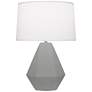 Robert Abbey Matte Smoky Taupe Delta Table Lamp