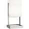 Robert Abbey Nikole 13" Modern Polished Nickel Rectangle Accent Lamp