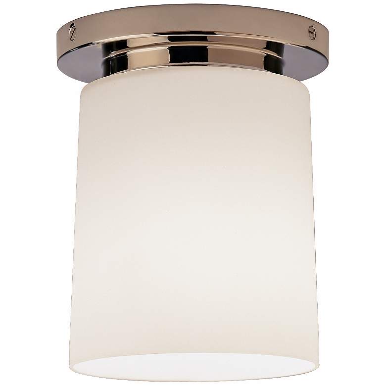 Image 2 Robert Abbey Nina Nickel 6 inch Wide Flushmount Ceiling Light