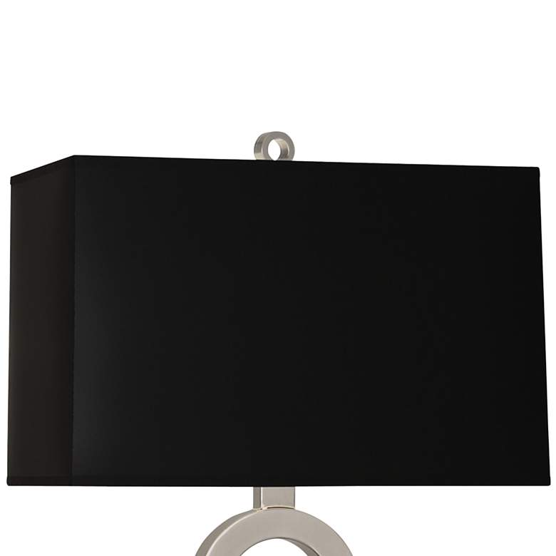 Image 4 Robert Abbey Oculus 28" Black and White Marble Table Lamp more views