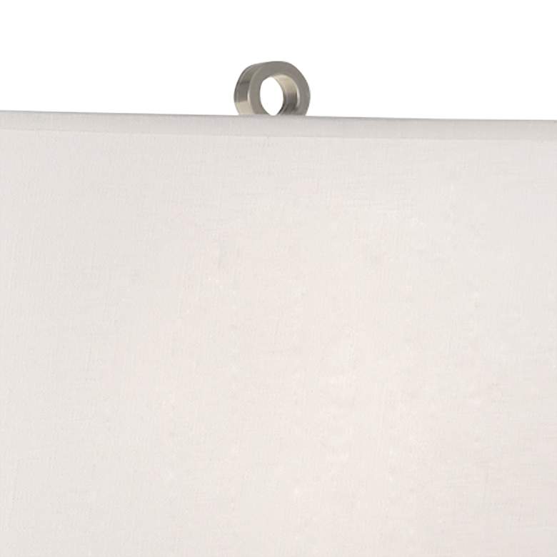 Image 3 Robert Abbey Oculus 28" Silver and White Marble Table Lamp more views