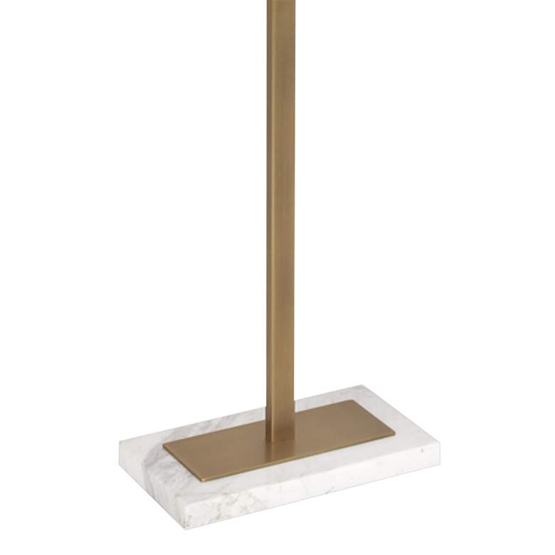 Image 4 Robert Abbey Oculus 62 3/4" Black Shade and Brass Floor Lamp more views