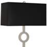2_Robert Abbey Oculus 62 3/4" Black Shade Silver Metal Floor Lamp more views