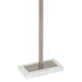 4_Robert Abbey Oculus 62 3/4" Linen Shade and Silver Floor Lamp more views