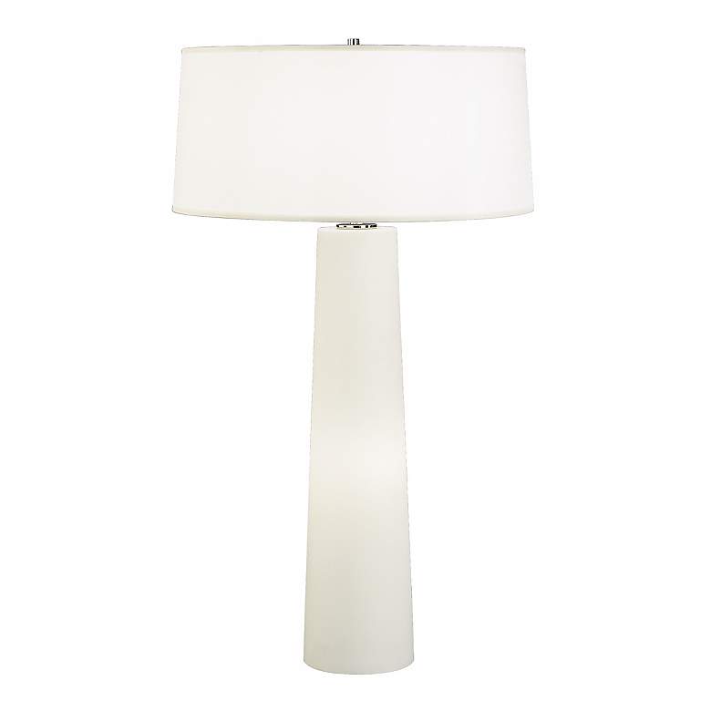 Image 1 Robert Abbey Odelia Night Light White Glass Table Lamp