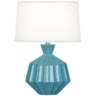 Robert Abbey Orion 17 3/4"H Steel Blue Ceramic Accent Lamp