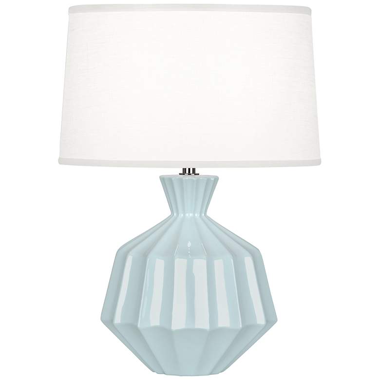 Image 1 Robert Abbey Orion 17 3/4 inch High Baby Blue Ceramic Accent Lamp