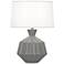 Robert Abbey Orion 17 3/4" Matte Gray Accent Table Lamp