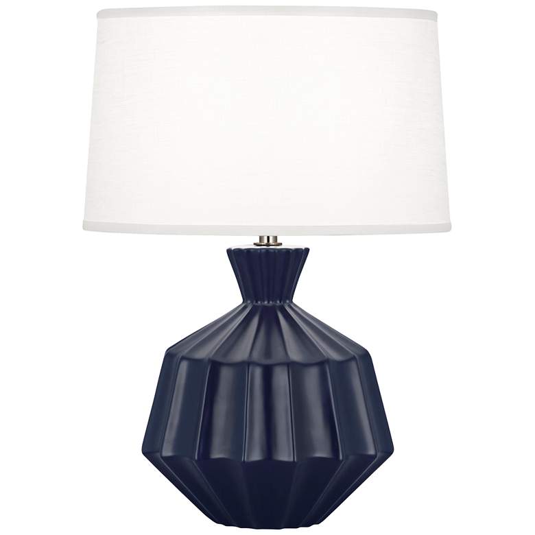 Image 1 Robert Abbey Orion 17 3/4" Matte Midnight Blue Accent Lamp