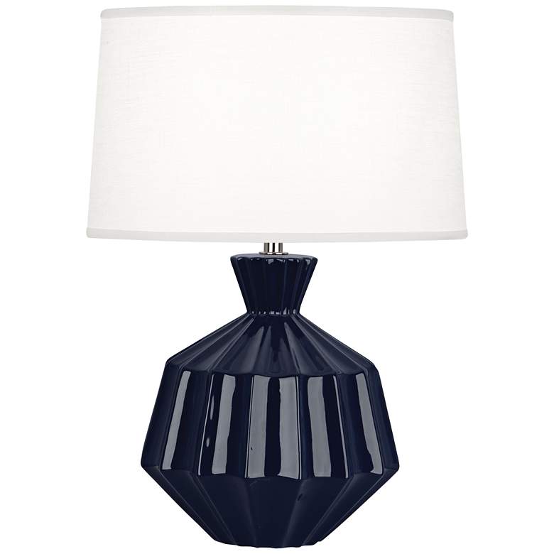Image 1 Robert Abbey Orion 17 3/4" Midnight Blue Ceramic Accent Lamp