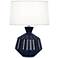 Robert Abbey Orion 17 3/4" Midnight Blue Ceramic Accent Lamp