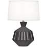 Robert Abbey Orion 17 3/4" Modern Ash Black Ceramic Accent Lamp