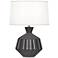 Robert Abbey Orion 17 3/4" Modern Ash Black Ceramic Accent Lamp