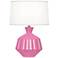 Robert Abbey Orion 17 3/4" Pink Ceramic Accent Lamp