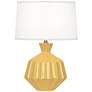 Robert Abbey Orion 17 3/4" Sunset Yellow Ceramic Accent Lamp