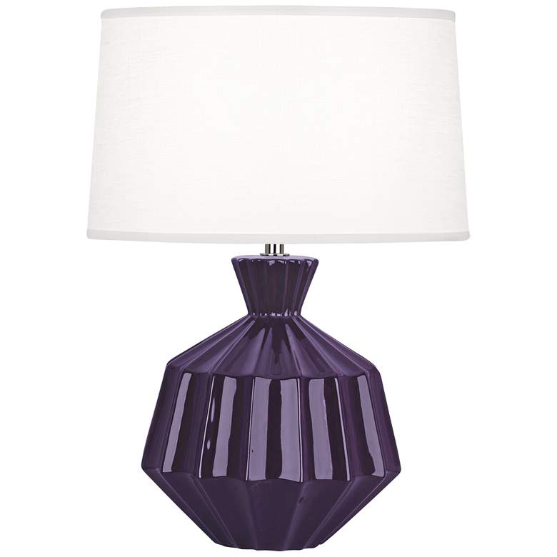 Image 1 Robert Abbey Orion 17 3/4"H Amethyst Purple Ceramic Lamp