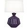 Robert Abbey Orion 17 3/4"H Amethyst Purple Ceramic Lamp