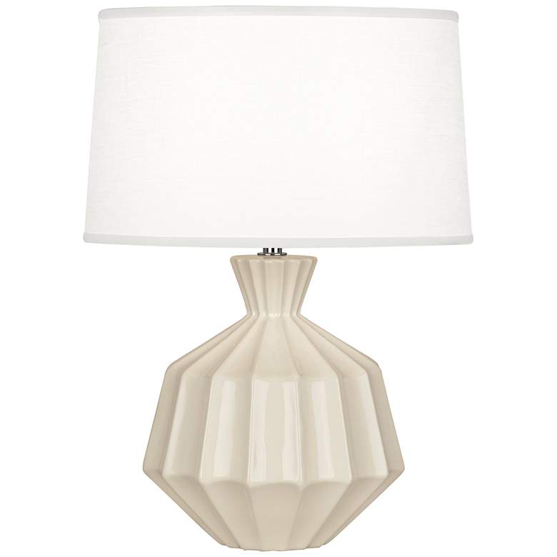 Image 1 Robert Abbey Orion 17 3/4 inchH Bone Ceramic Accent Lamp